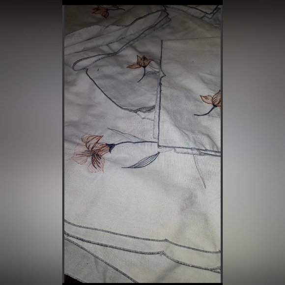 Vintage Linens/textiles Table Cloth Napkins Granny Chic Grandpa Cottagec… - Picture 2 of 2